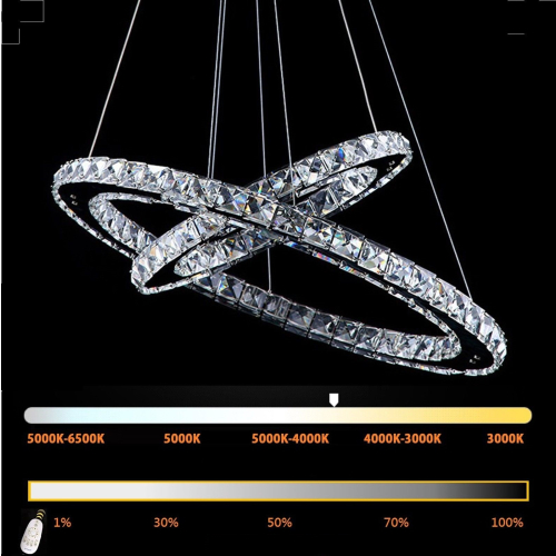 Żyrandol kryształowy RING 80x60 K048